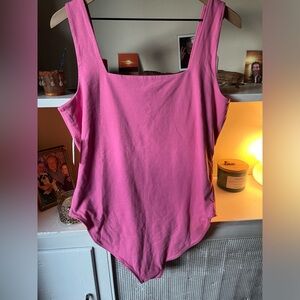 Old navy pink square neck bodysuit